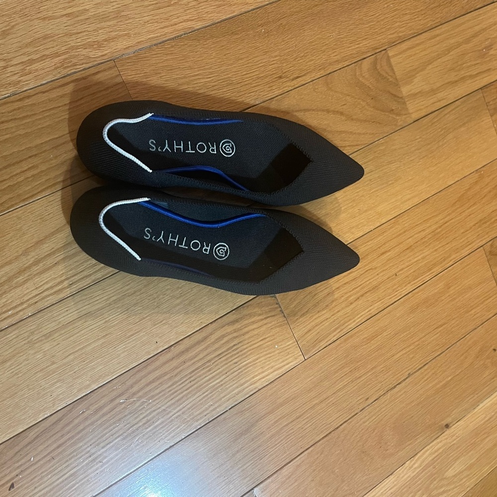 Rothy's Black Pointed Flats